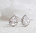 Brilliant Teardrop Stud Earrings – Everyday Luxury in 925 Silver