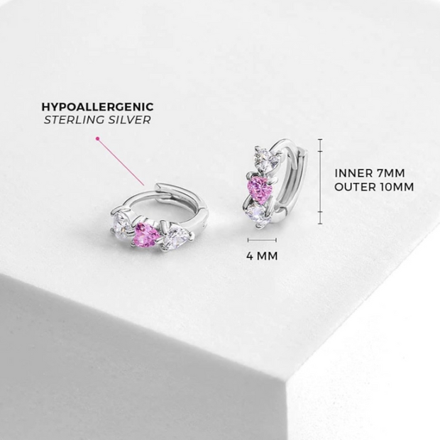Kids' Sterling Silver Huggie Hoops – Hypoallergenic Petite Earrings
