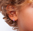 Kids' Sterling Silver Huggie Hoops – Hypoallergenic Petite Earrings