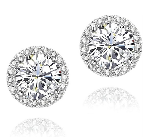 Sterling 925 Silver Stud Earrings