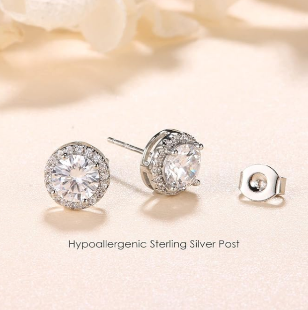 Sterling 925 Silver Stud Earrings
