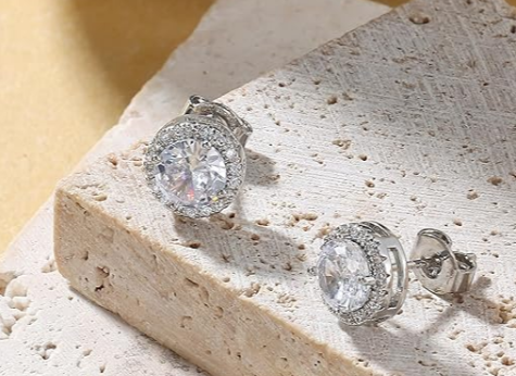 Sterling 925 Silver Stud Earrings