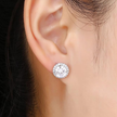 Brilliant Stud Earrings – 925 Sterling Silver Hypoallergenic