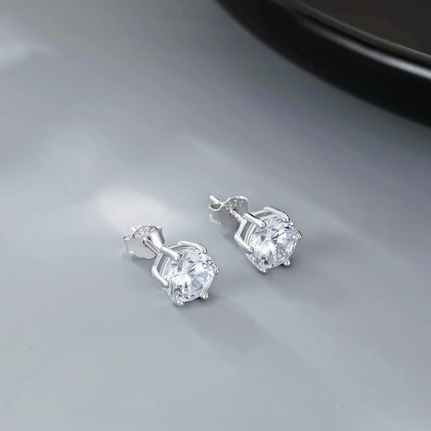 Classic 4mm Stud Earrings – 925 Sterling Silver Minimalist Jewelry
