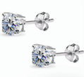 Classic Stud Earrings – 925 Sterling Silver Minimalist Jewelry