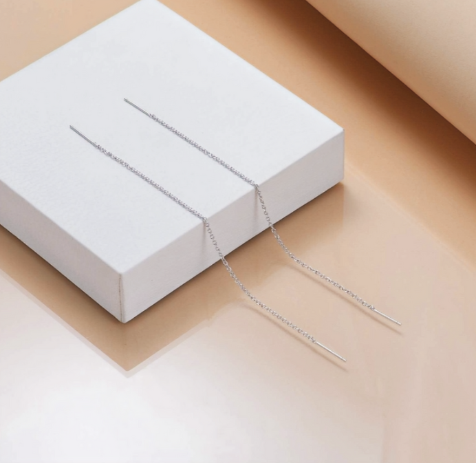 Sterling Silver Chain Earrings