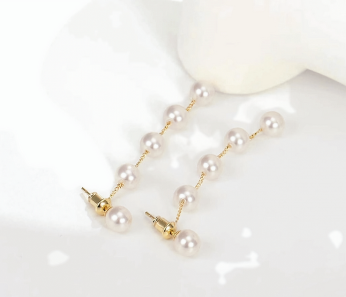 Pearl Tassel Earrings