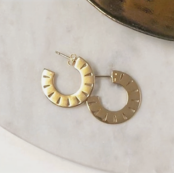 Sunbeam Hoop Earrings