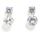 Brilliant Cubic Zirconia Drop Earrings – 925 Sterling Silver