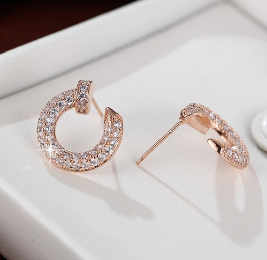 Dazzling Circle Earrings