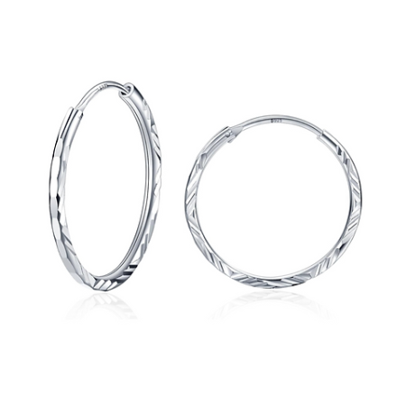 Sterling Silver Hoop Earrings