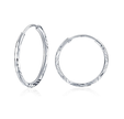 20mm Sterling Silver Hoop Earrings – Classic Lightweight Silver Hoops