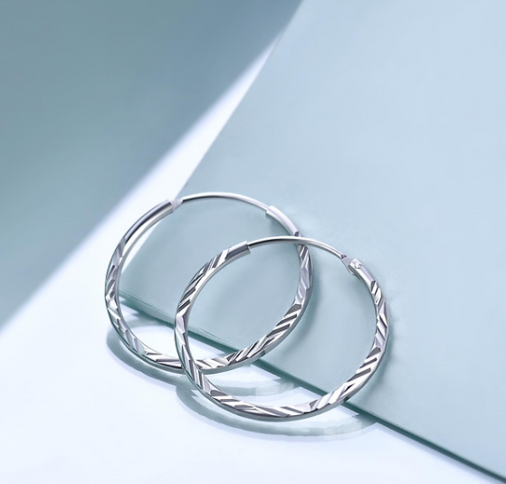 Sterling Silver Hoop Earrings
