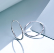 20mm Sterling Silver Hoop Earrings – Classic Lightweight Silver Hoops