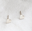 Dainty Heart Stud Earrings – 925 Sterling Silver Minimalist Jewelry