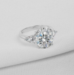 Elegant 925 Sterling Silver Solitaire Ring – Brilliant Cut Stone