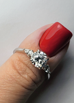 Elegant 925 Sterling Silver Solitaire Ring – Brilliant Cut Stone