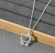 Kawaii Hello Kitty Pendant Necklace – Sparkling Silver-Plated Anime Gift