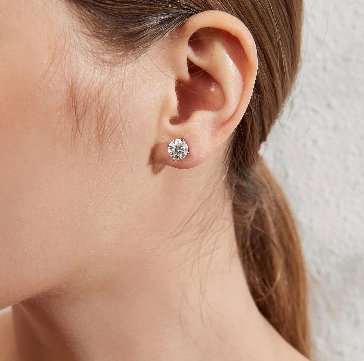Moissanite Stud Earrings
