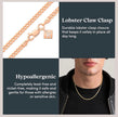 Classic 18K Gold Plated Curb Chain – 2mm Elegant Unisex Necklace