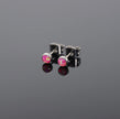 Hypoallergenic Titanium Pink Opal Stud Earrings for Sensitive Ears
