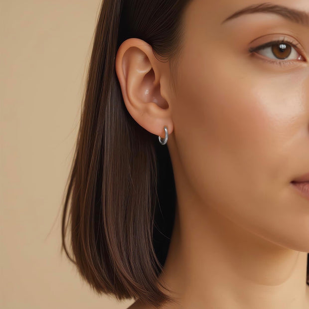 Classic Small Silver Hoop Earrings – Perfect Everyday Jewelry Essentials
