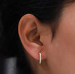 Minimalist Gold-Plated Mini Huggie Earrings in Authentic 925 Silver