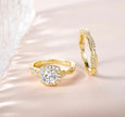 Luxury Cubic Zirconia Bridal Ring Set – Perfect Wedding & Engagement Duo