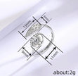 Angel Wings Heart Ring – Perfect 14K White Gold Plated Newborn Gift for Mom