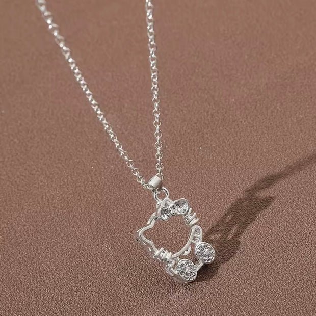 Kawaii Hello Kitty Pendant Necklace – Perfect Gift for Anime Fans