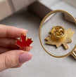 Canadian Maple Leaf Metal Lapel Pin.