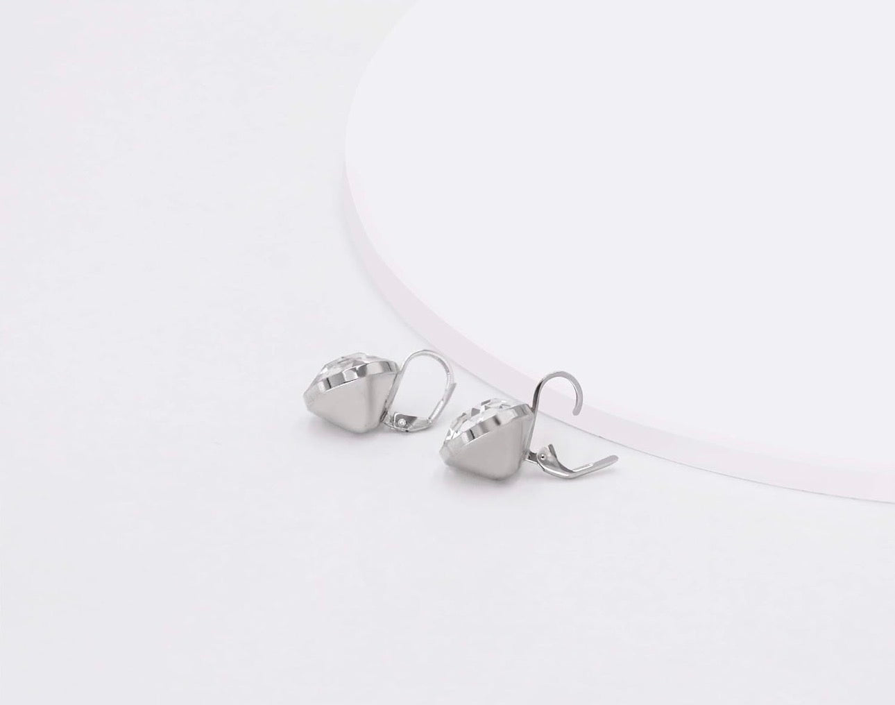 Sparkling Bella Clear Crystal Drop Earrings – 18K Gold Plated