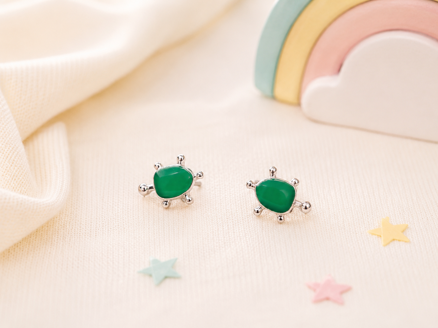 Playful & Hypoallergenic Kids Enamel Stud Earrings Collection