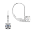 Luxury 2.0 Carat Cubic Zirconia Earrings – Solid 14K White Gold