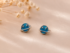 Dainty 6mm Stainless Steel Celestial Planet Stud Earrings