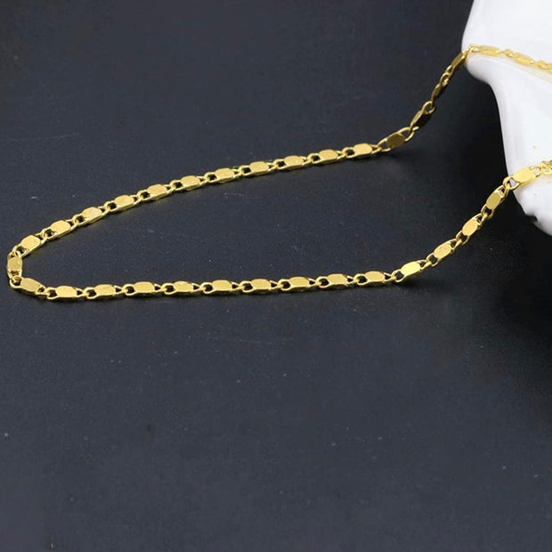 Stainless Steel Cute Ankle Bracelet – Gold Plated Adjustable Anklet for Women