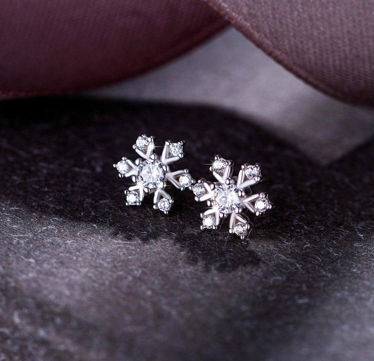 Snowflake Silver  Earrings