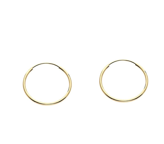 14K Gold Small Hoop Earrings