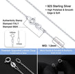 Classic Italian Cable Chain Necklace – Long 26inch Elegant Silver Link