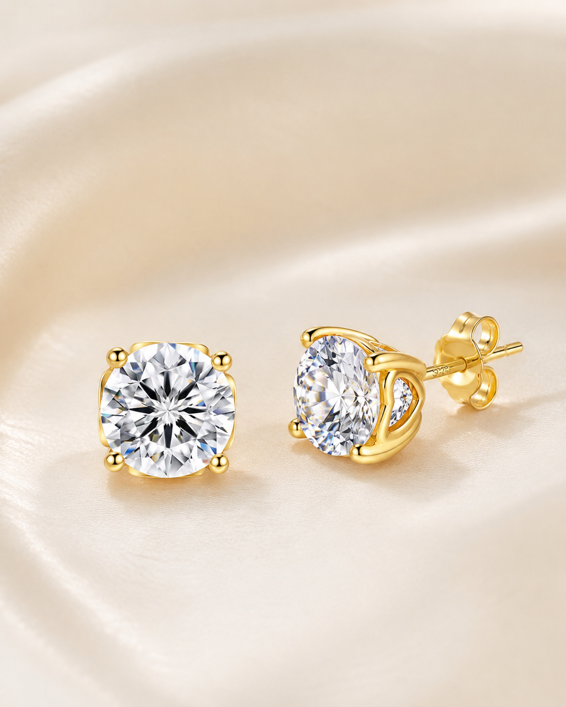 Moissanite Earrings 1.6 CTW