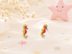 Playful & Hypoallergenic Kids Enamel Stud Earrings Collection
