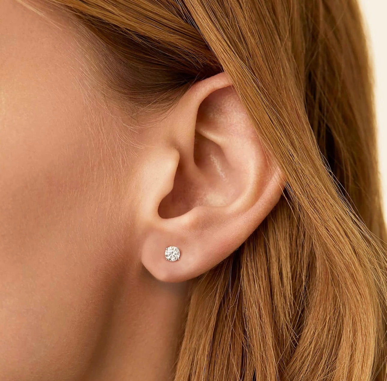 Sterling Silver Cubic Zirconia Stud Earrings