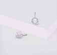 Sparkling Bella Clear Crystal Drop Earrings – 18K Gold Plated