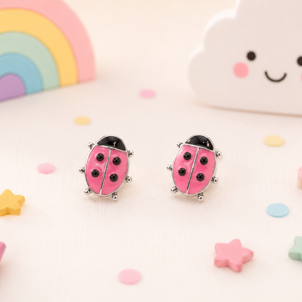 Playful & Hypoallergenic Kids Enamel Stud Earrings Collection