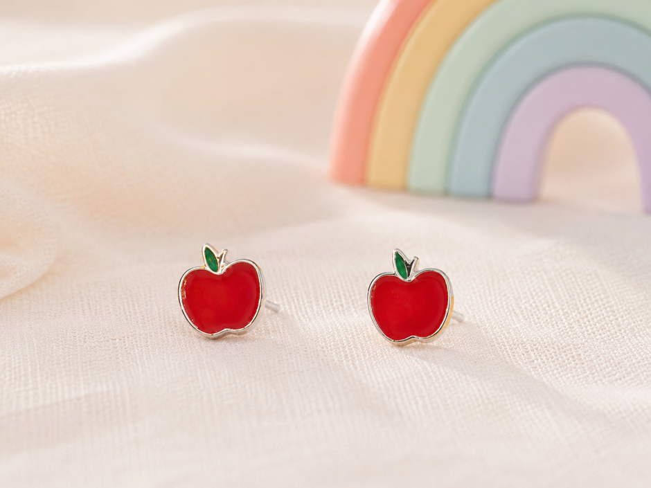 Playful & Hypoallergenic Kids Enamel Stud Earrings Collection