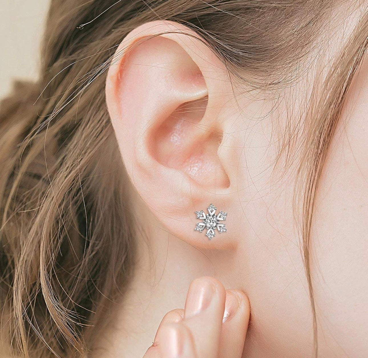 Snowflake Silver  Earrings