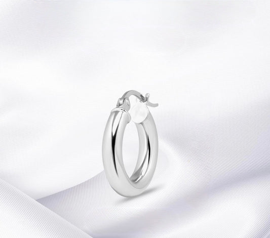 Small Silver Hoop Earrings