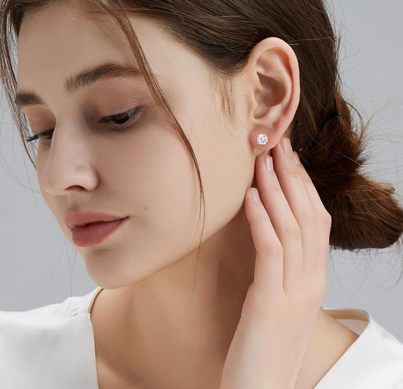 KRKCLIFE Moissanite Earrings