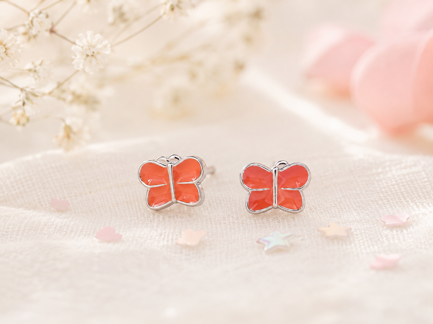 Playful & Hypoallergenic Kids Enamel Stud Earrings Collection