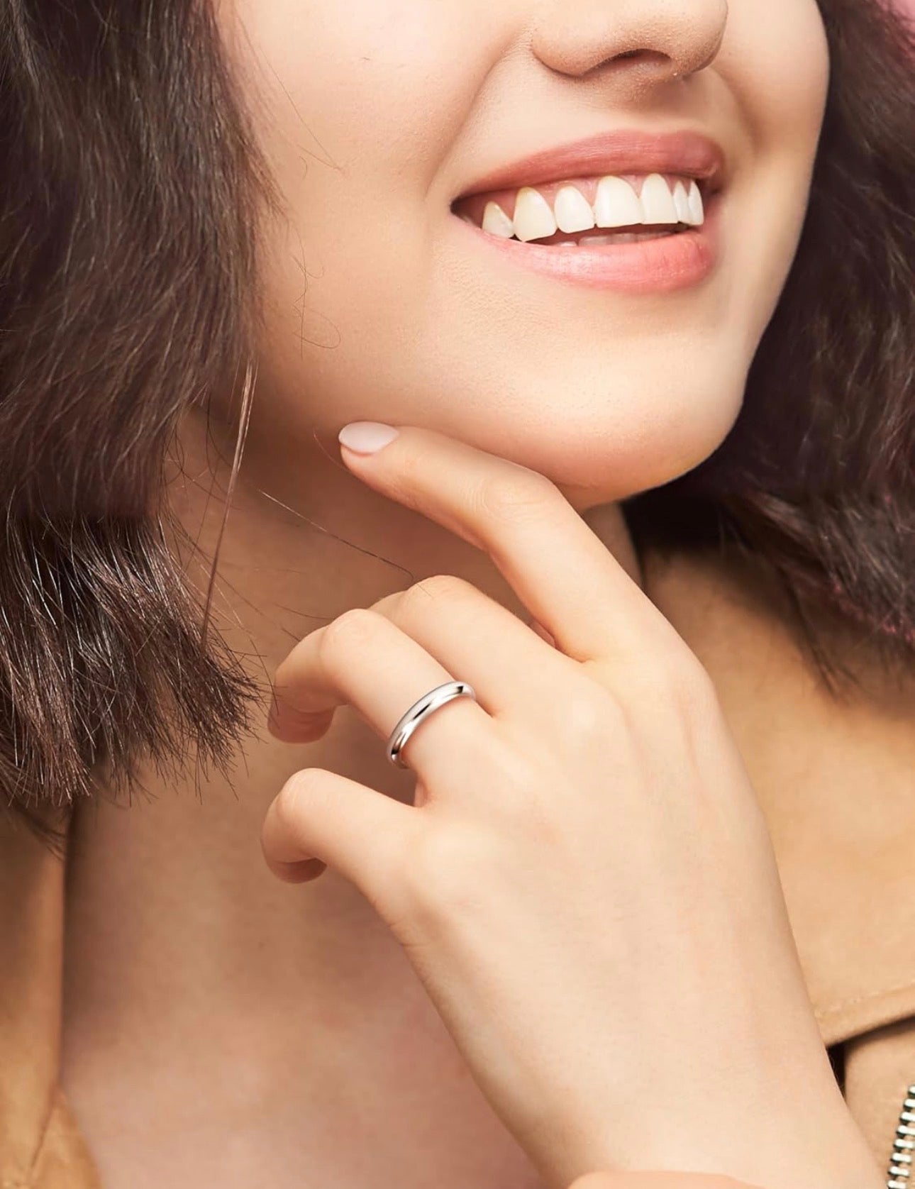 Sterling Silver Wedding Band Ring 4 mm